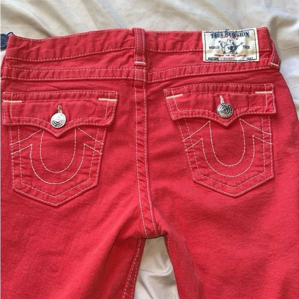 True Religion Red Jeans